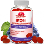 Iron + Vitamin C, Zinc, B Complex & Biotin Gummies - 60 Count